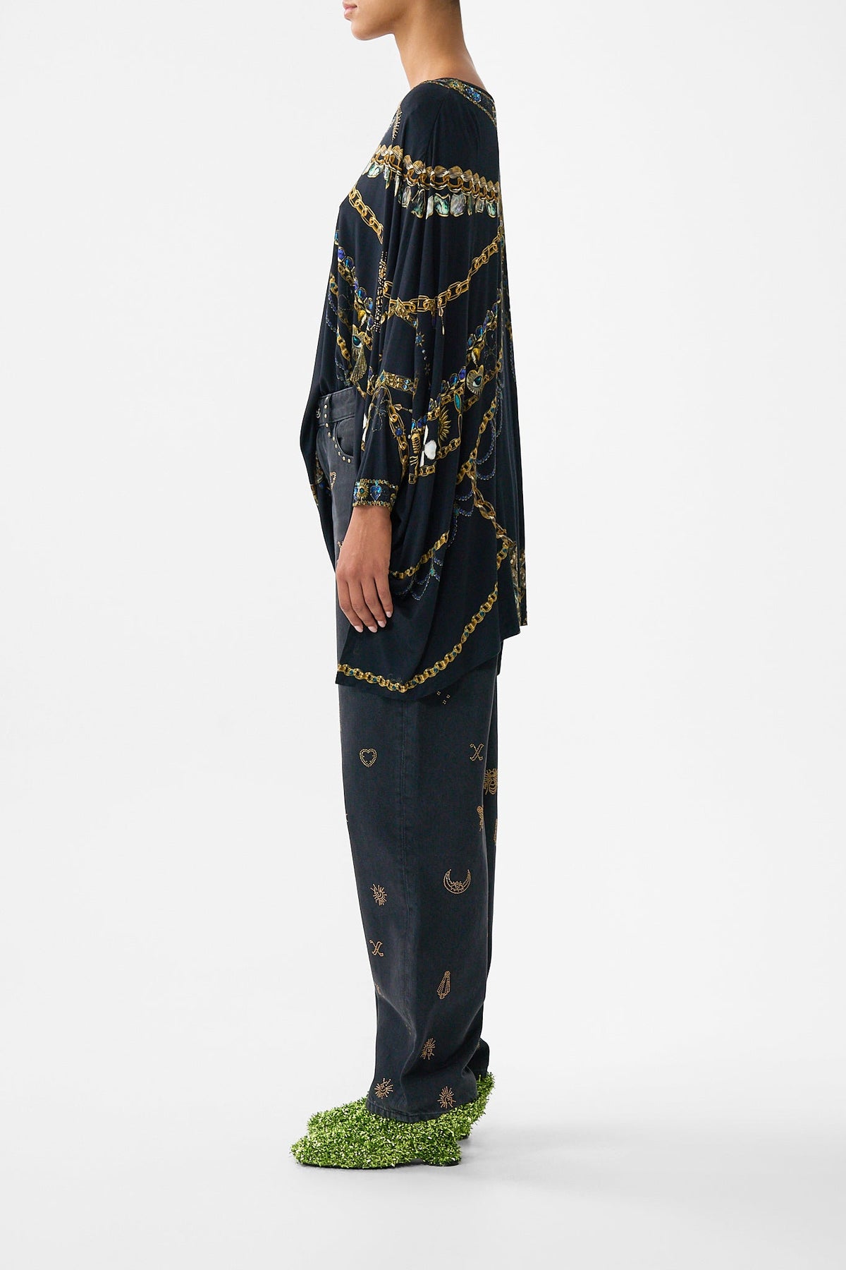 SCOOP NECK SLOUCH TEE AMULETS AND ALCHEMY