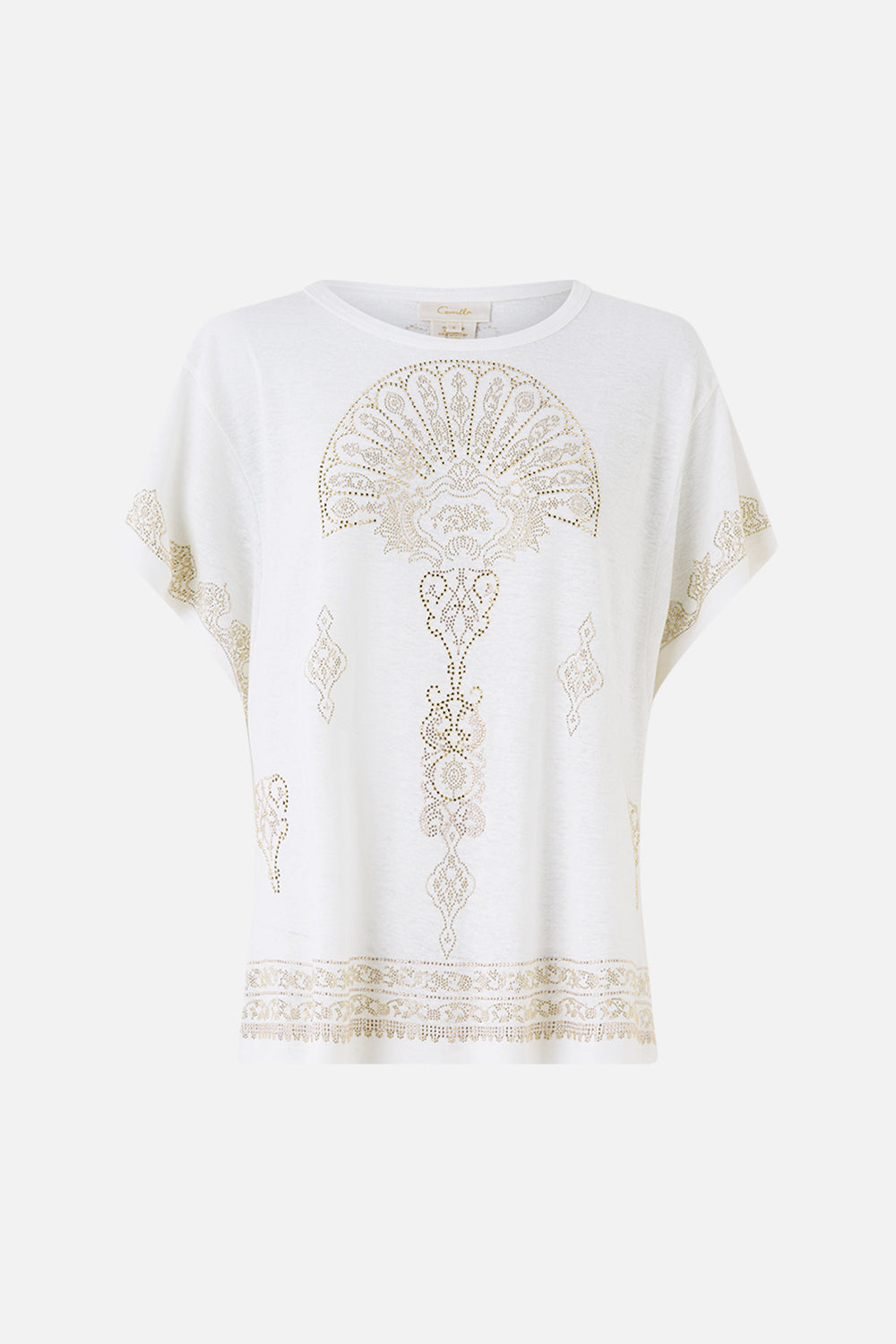 The CAMILLA SHORT SLEEVE CAMP COLLARED SHIRT SULTANAHMET SUMMER in our  print.