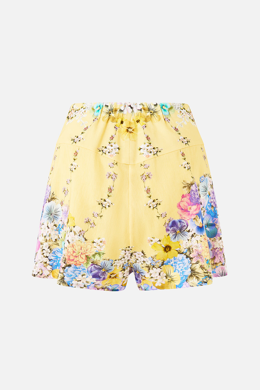 The CAMILLA SHIRT WITH GATHERED CUFF MIDSUMMER MOSAICS in our  print.
