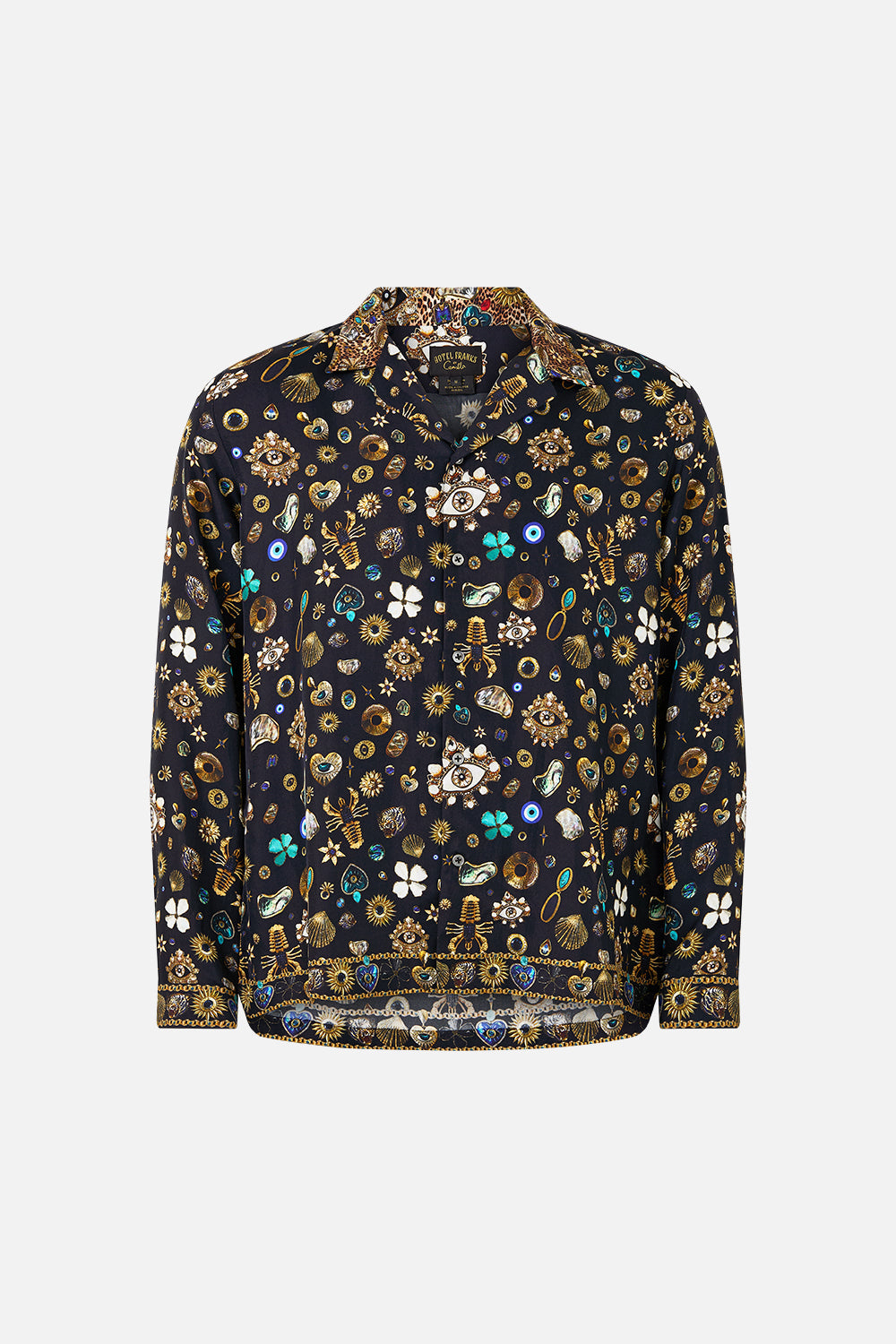 The CAMILLA SHIFT SHIRT DRESS MY HOMESPUN HEART in our  print.