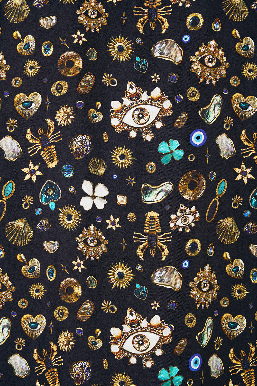 LONG SLEEVE CAMP COLLARED SHIRT AMULETS AND ALCHEMY