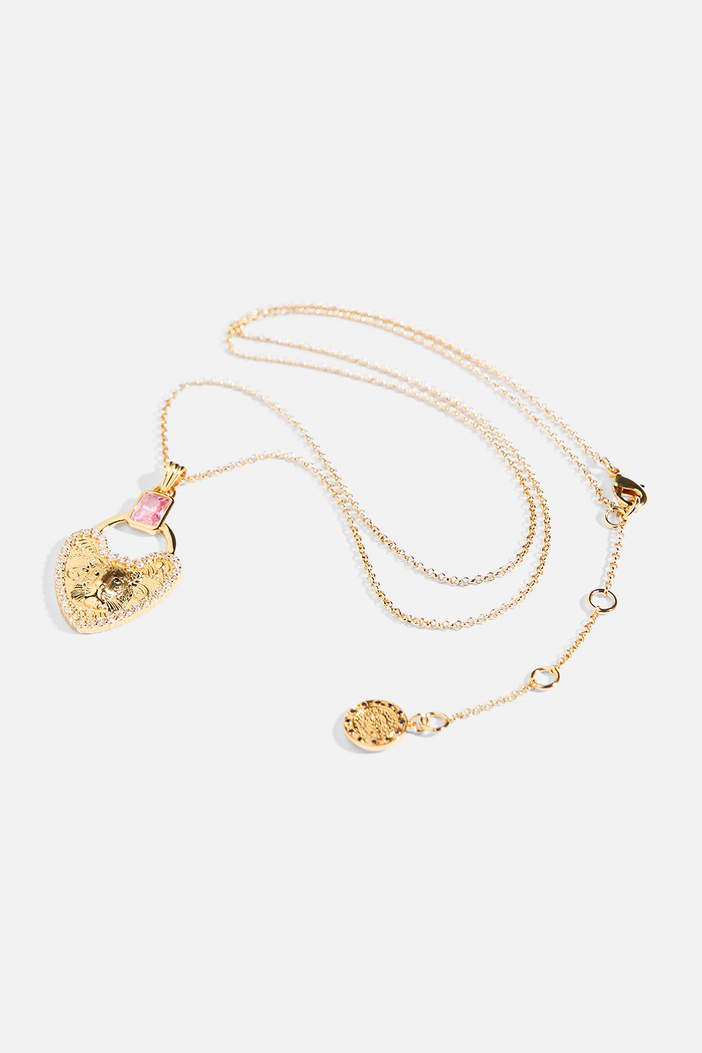 LOCKETS LOADED PENDANT NECKLACE GOLD