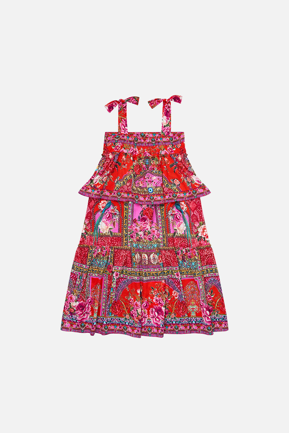 The CAMILLA BUTTON THROUGH SCARF BLOUSE AMULETS AND ALCHEMY in our  print.