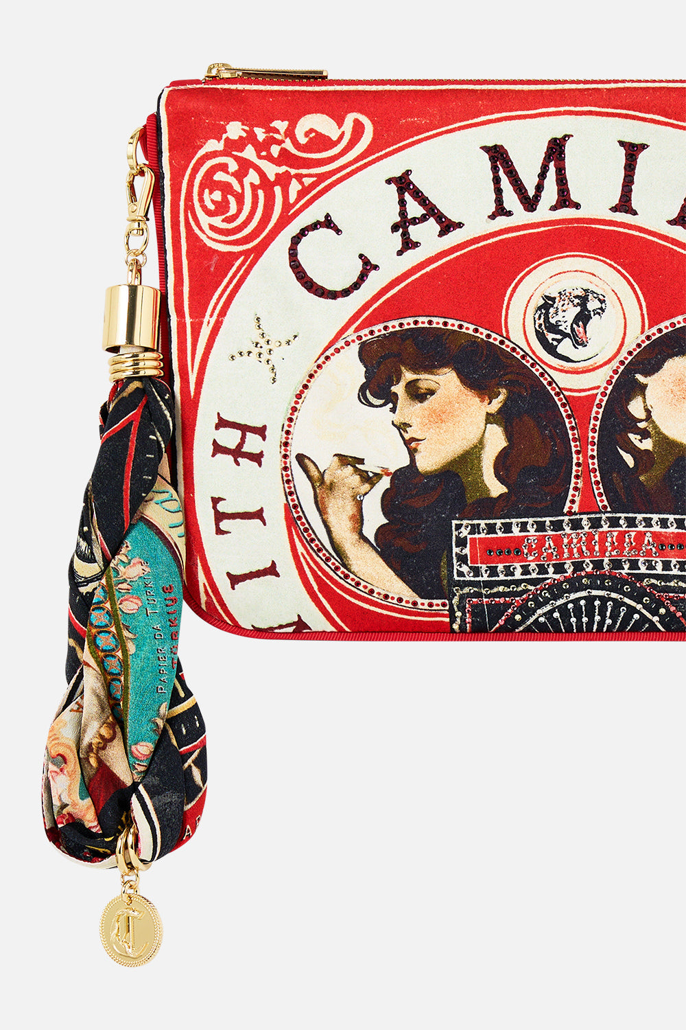 The CAMILLA OPEN FRONT CARDI CAPE JUNGLE FLIGHT in our  print.