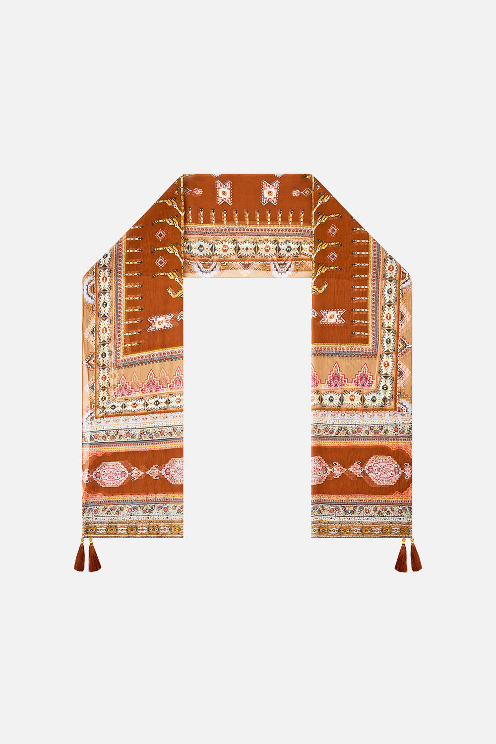 The CAMILLA BUTTON FRONT LOUNGE PANT SEVILLIAN STYLE in our  print.