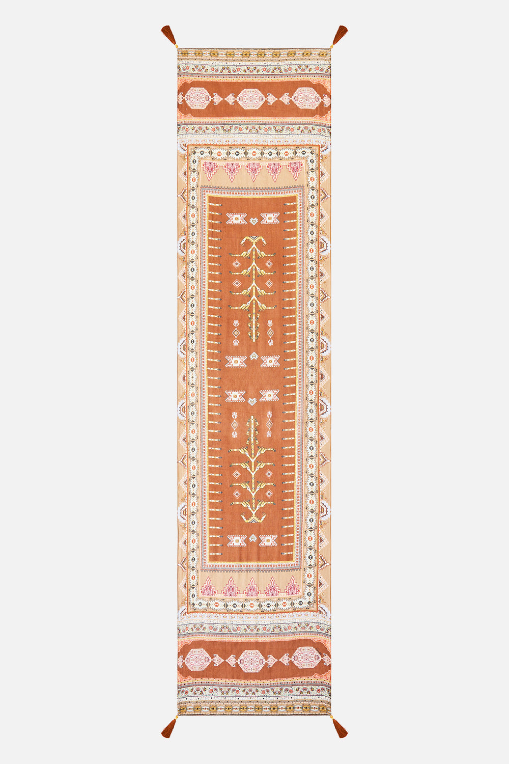 LONG SILK CRINKLE CHIFFON SCARF FABRIC OF TIME