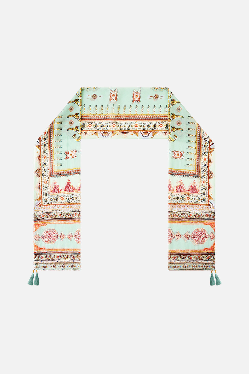 LONG SILK CRINKLE CHIFFON SCARF LEGEND HAS IT