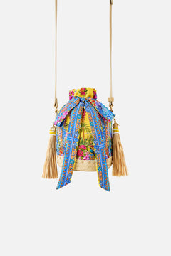 TIE TOP BUCKET BAG WITH TASSELS SULTANAHMET SUMMER