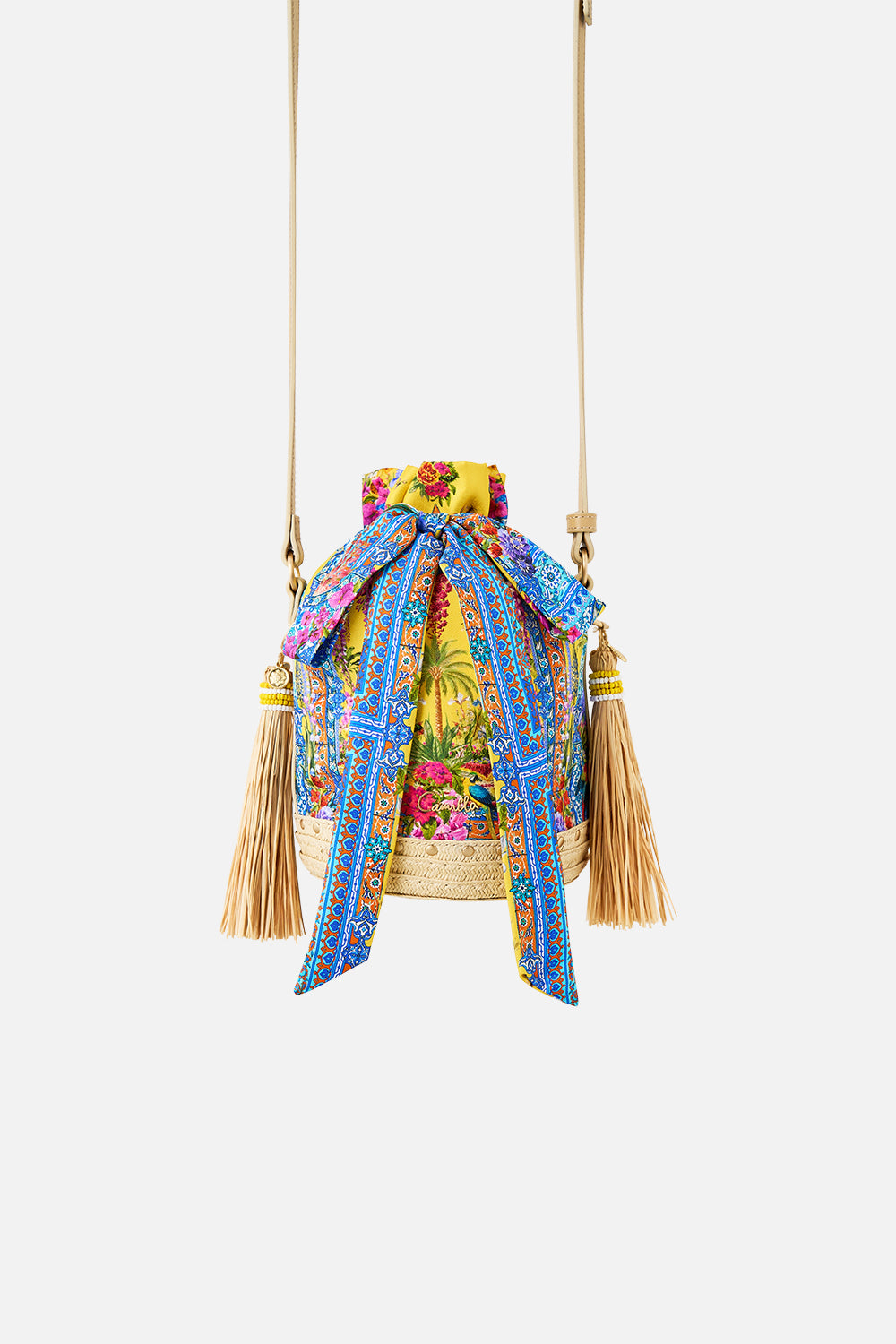 The CAMILLA FITTED JERSEY SHIRT AMULETS AND ALCHEMY in our  print.