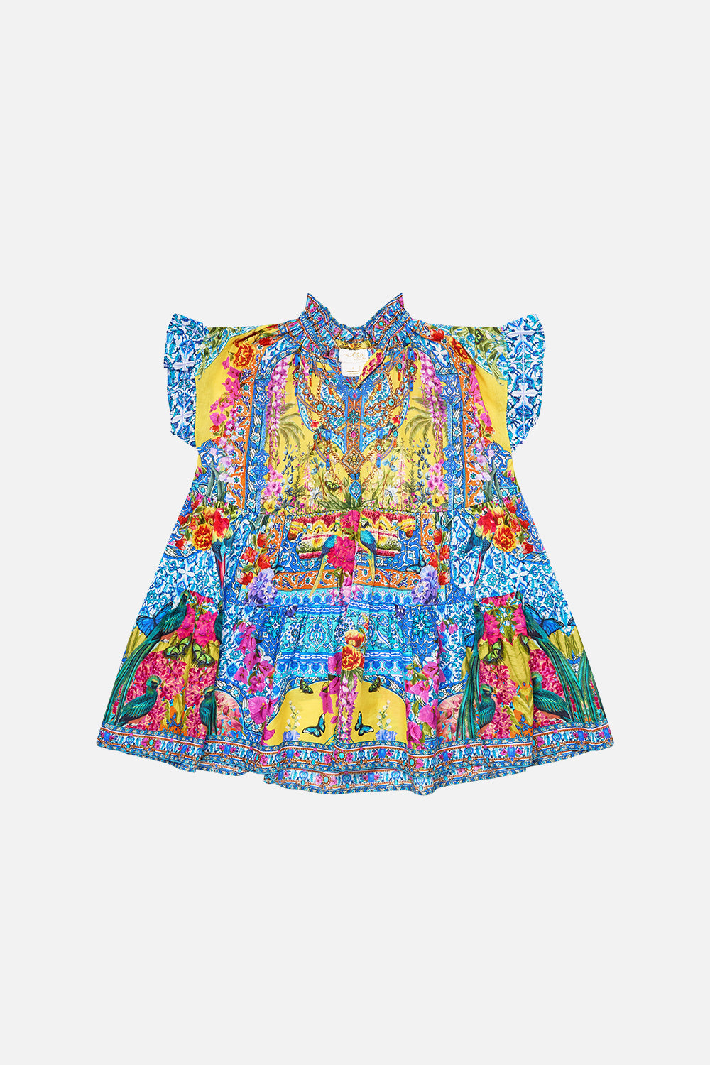 The CAMILLA MINI SHIRT DRESS TWILIGHT IN ISTANBUL in our TWILIGHT IN ISTANBUL print.