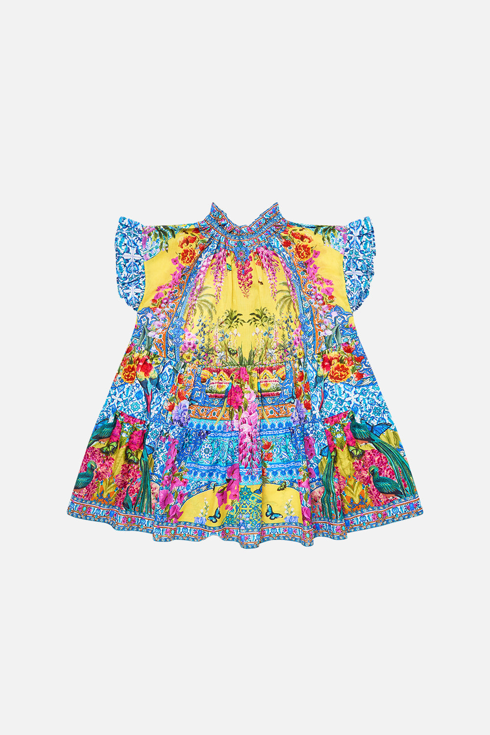 The CAMILLA MINI SHIRT DRESS TWILIGHT IN ISTANBUL in our  print.