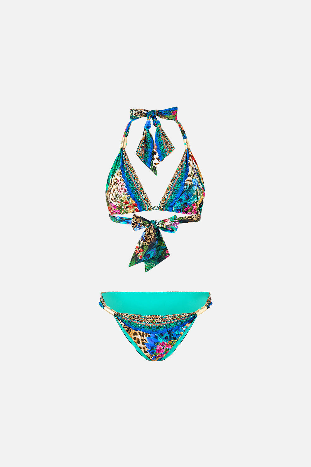 SOFT THICK TIE TRI BIKINI SET WITH TRIMS ANIMAL ALCHEMY