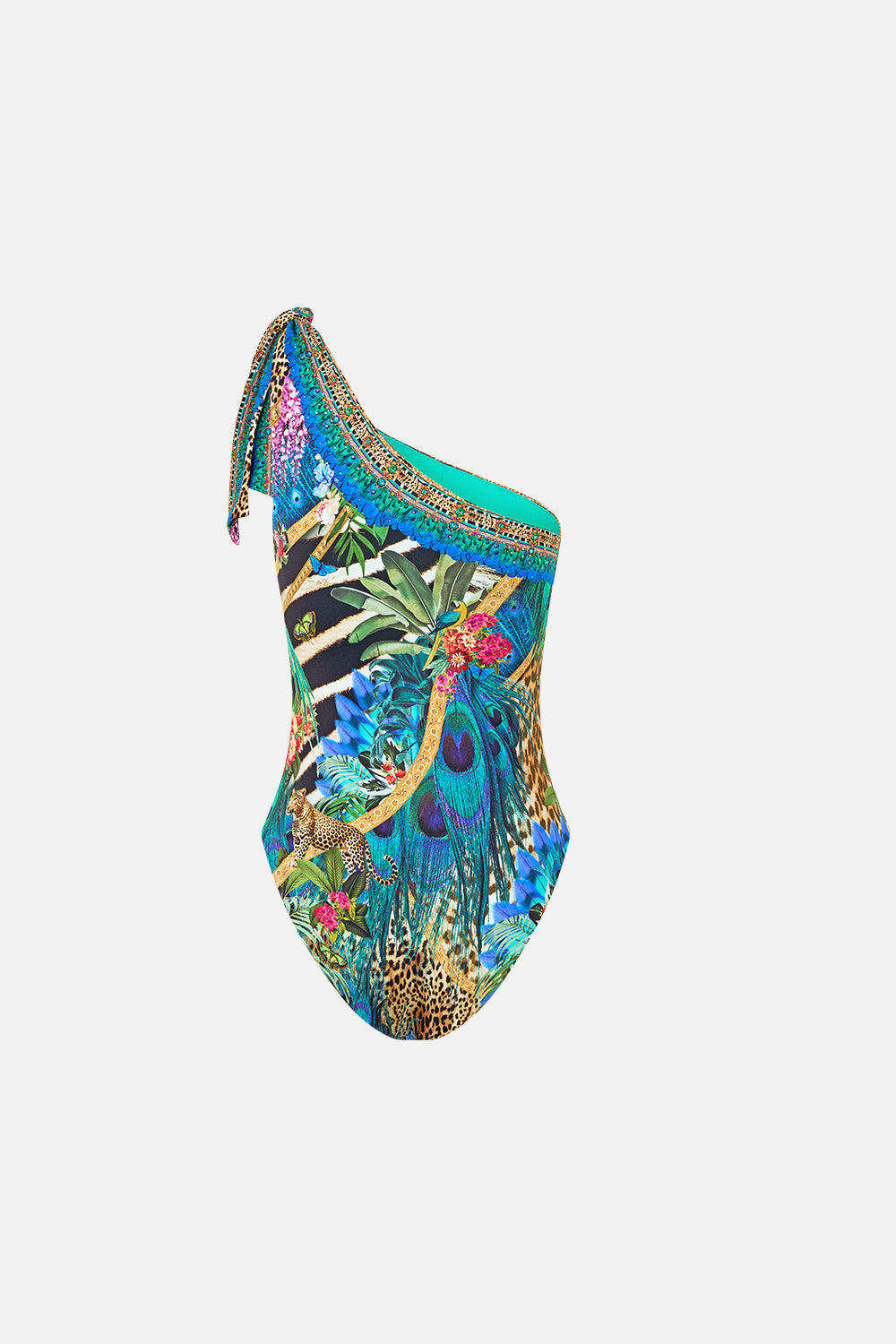 The CAMILLA V NECK TIERED DRESS THE CALL OF CATALONIA in our  print.