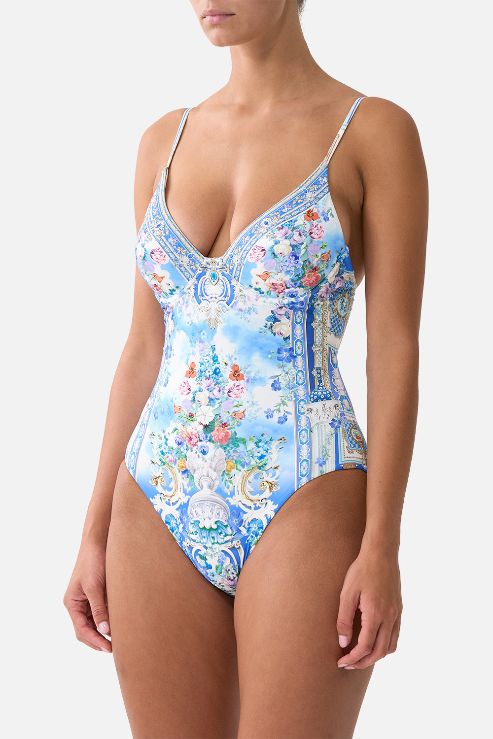 SOFT HIGH TRI UNDERWIRE ONE PIECE OTTOMAN OPULENCE