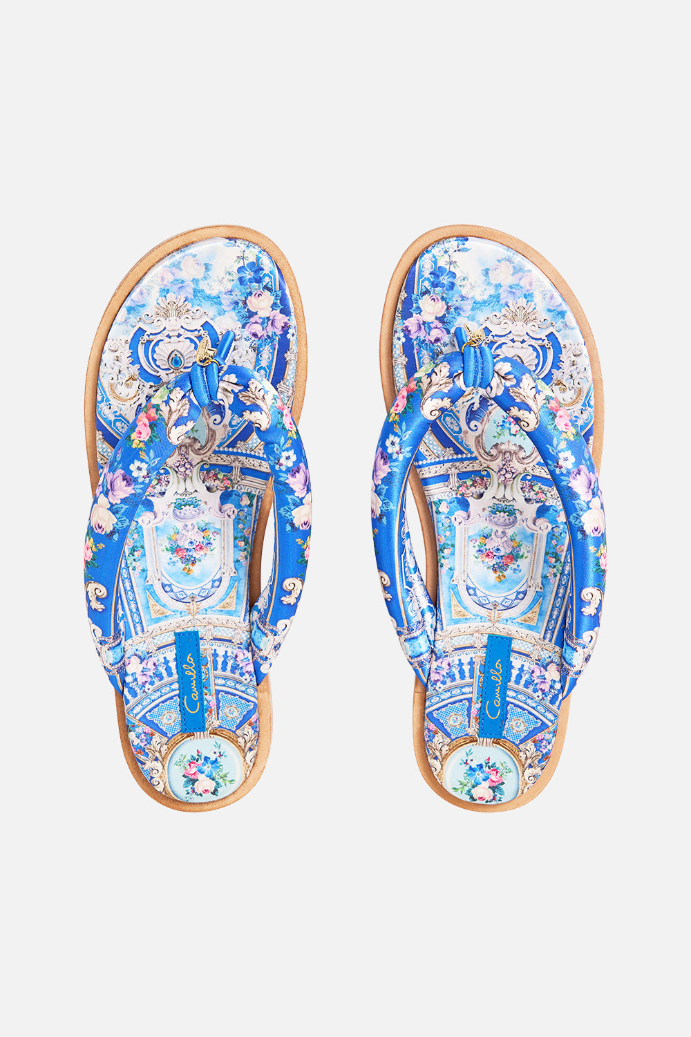 LINA PADDED THONGS OTTOMAN OPULENCE