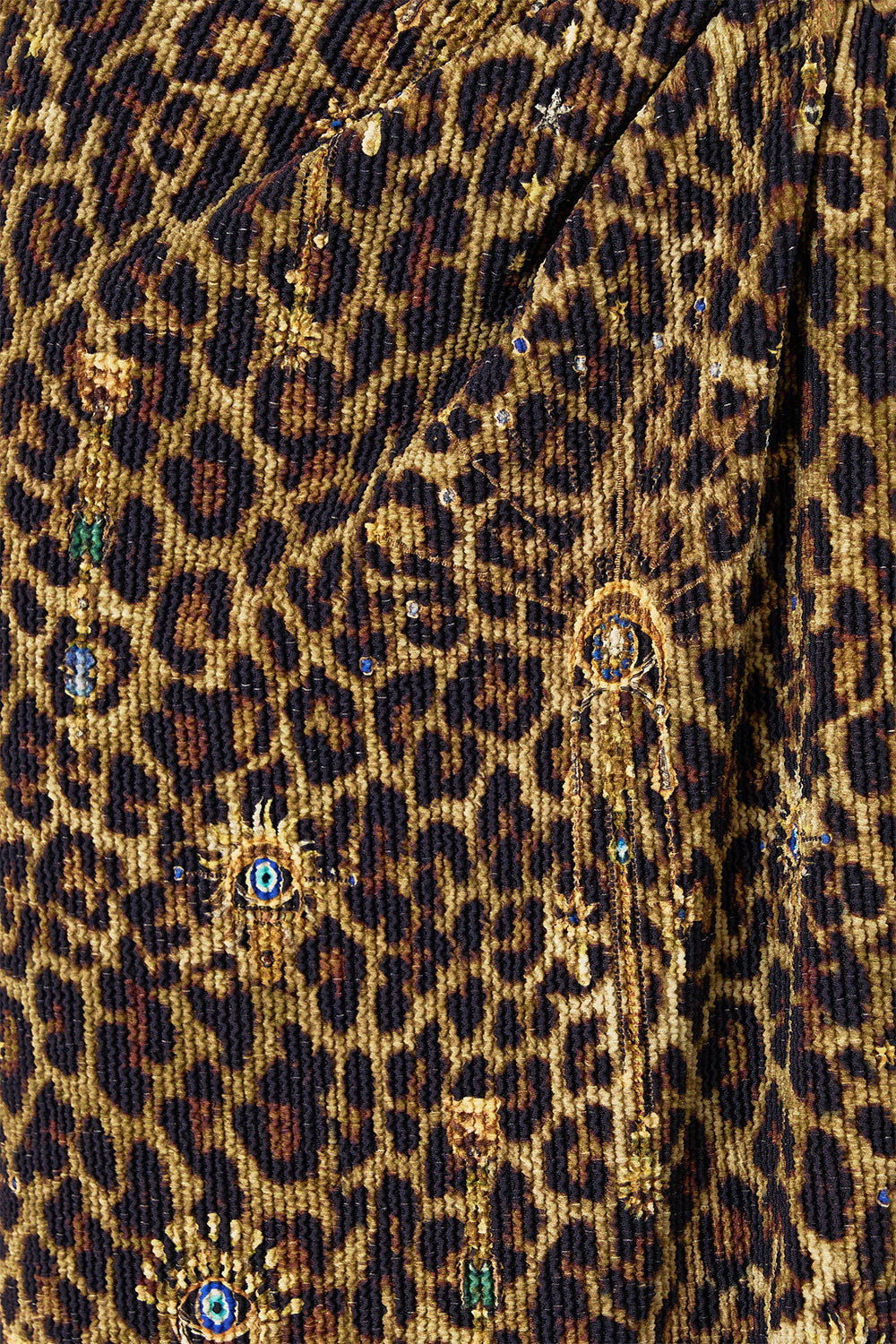 The CAMILLA TIERED SHORT DRESS WITH SHOULDER TIES MIDSUMMER MOSAICS in our MIDSUMMER MOSAICS print.