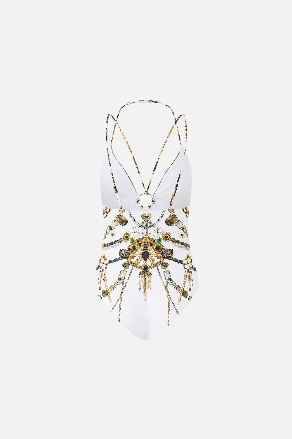 The CAMILLA V-NECK EMBROIDERED MIDI DRESS KAPADOKYA KITSCH in our  print.