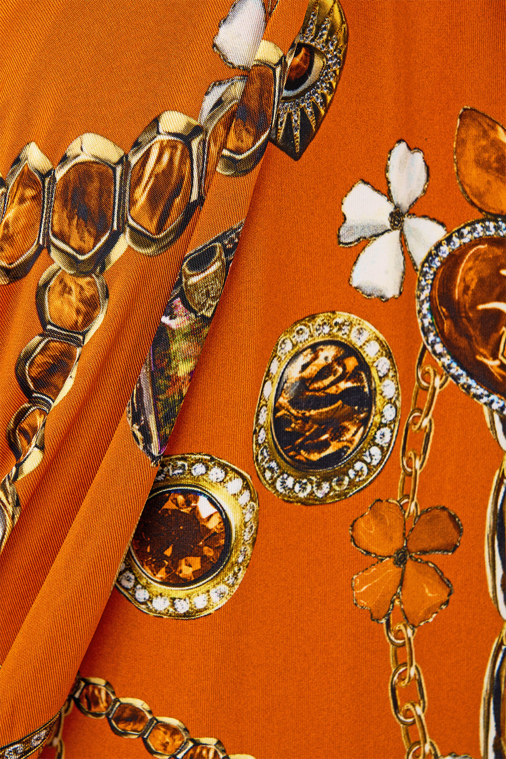 DRAPED SLEEVE DRESS WITH HARDWARE TALISMANS OF TURKIYE