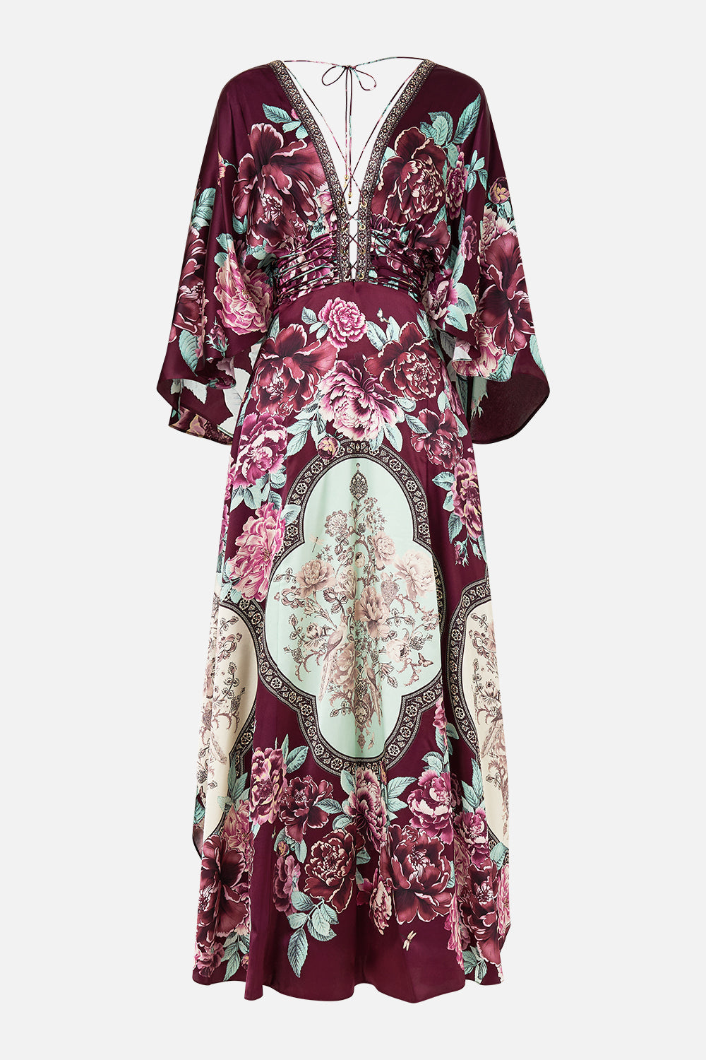 The CAMILLA CONTRAST BAND HOODIE WITH SIDE POCKETS ISNIK LULLABY in our  print.