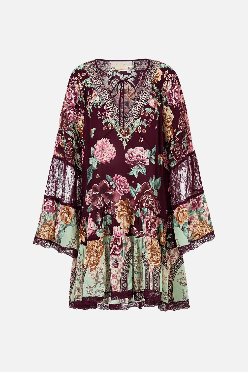 The CAMILLA BIAS CUT TANK DRESS SONG OF THE SOLSTICE in our SONG OF THE SOLSTICE print.