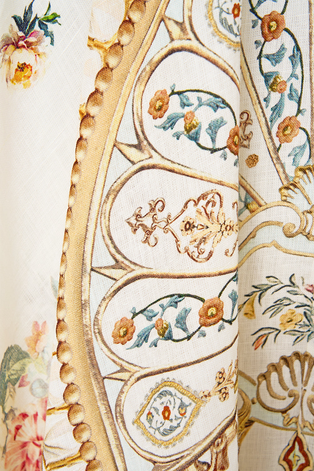 LONG DRESS WITH TIE FRONT OTTOMAN DYNASTY