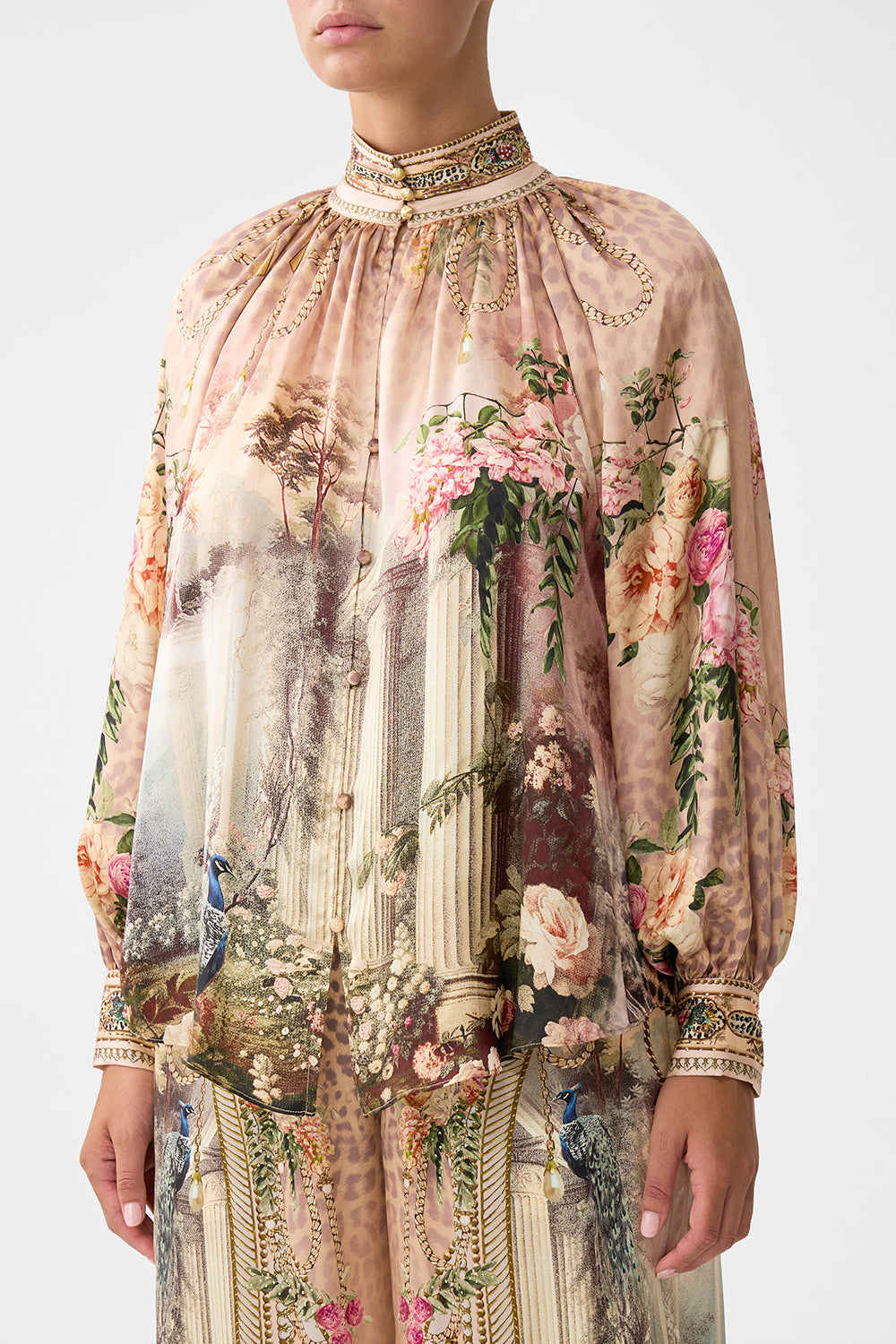 The CAMILLA TUCK FRONT PANT HOUSE OF HOROSCOPES in our  print.