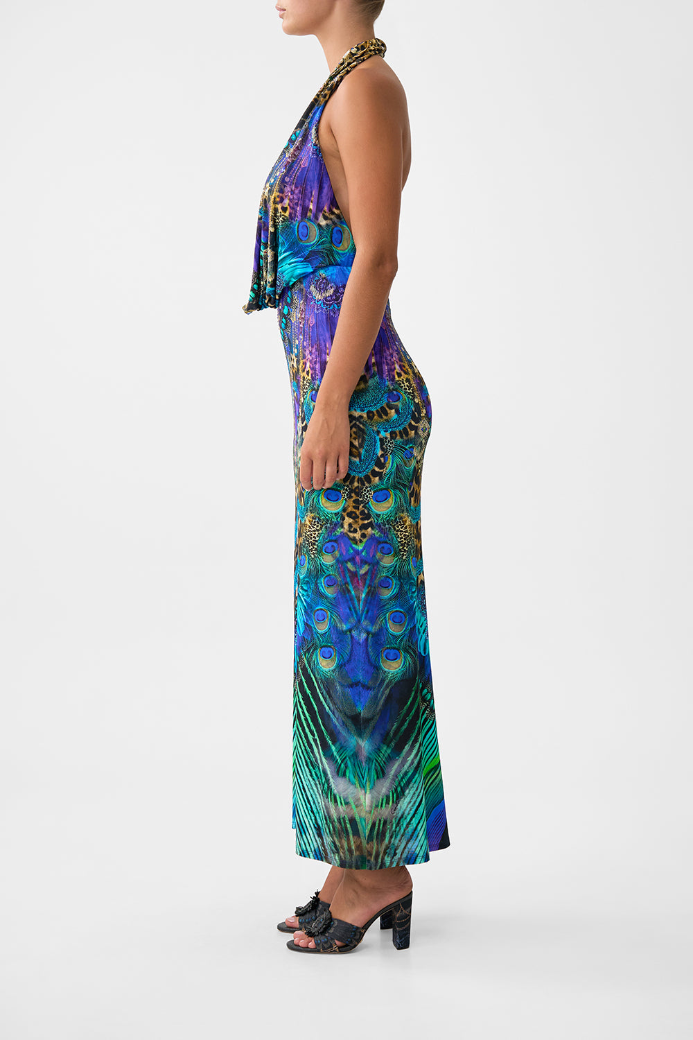The CAMILLA MULTI WEAR LONG SARONG THE BOSPHOROUS in our  print.