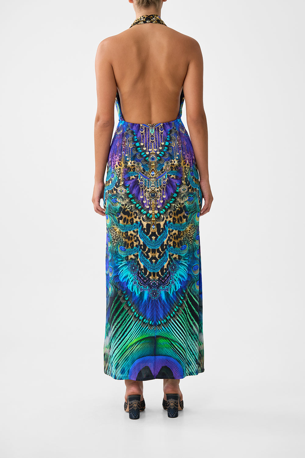 The CAMILLA MULTI WEAR LONG SARONG THE BOSPHOROUS in our  print.