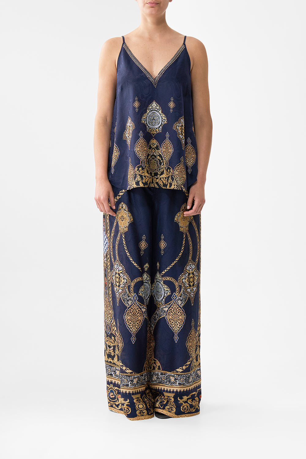 The CAMILLA SOFT KNIT LAYER EAST OF ISTANBUL in our  print.