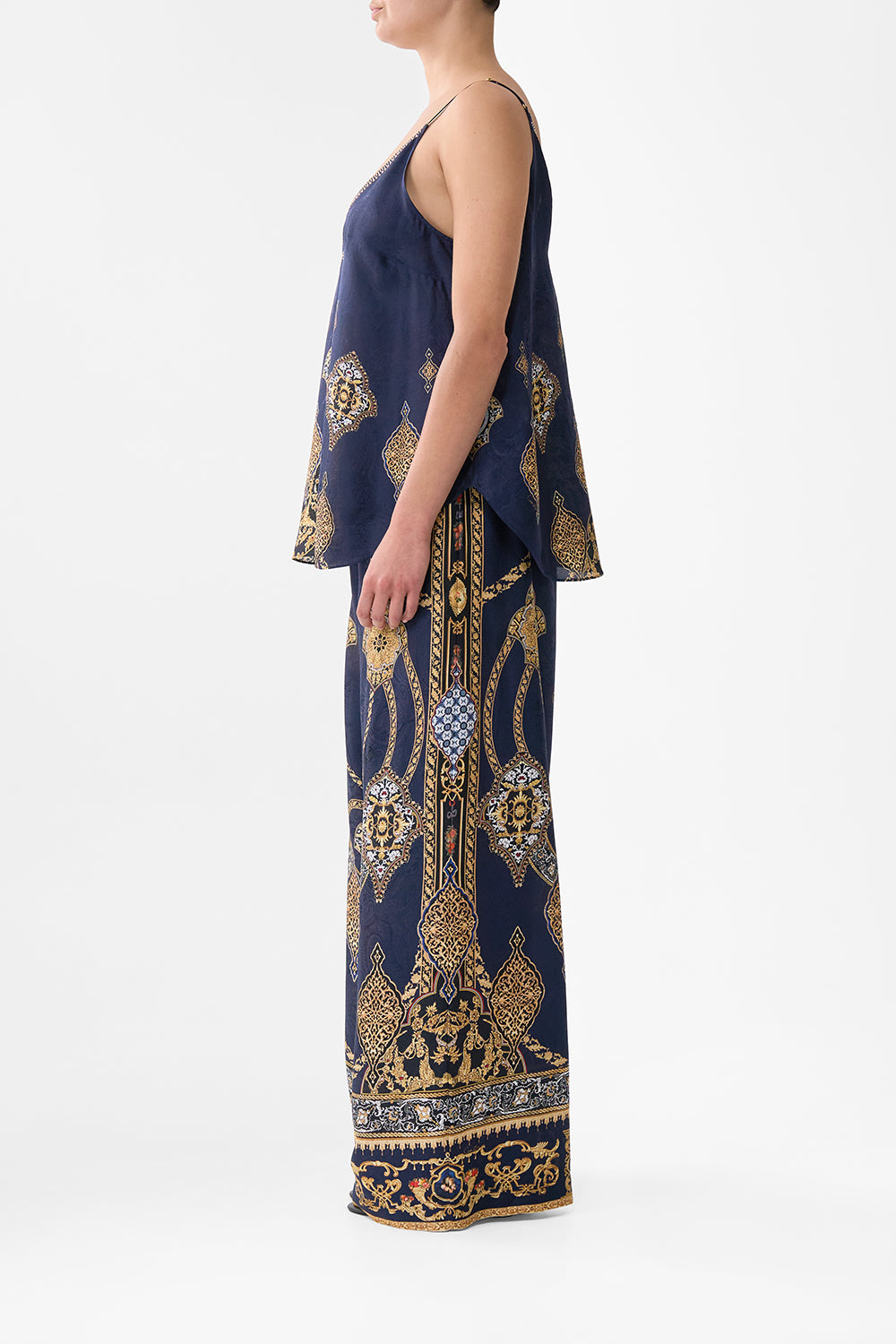 The CAMILLA SOFT KNIT LAYER EAST OF ISTANBUL in our  print.