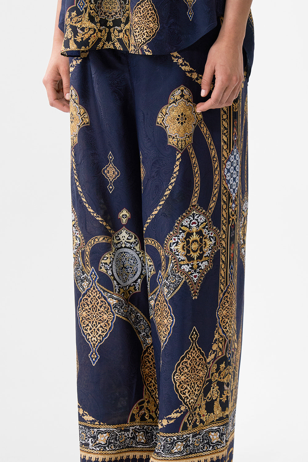 The CAMILLA SOFT KNIT LAYER EAST OF ISTANBUL in our  print.