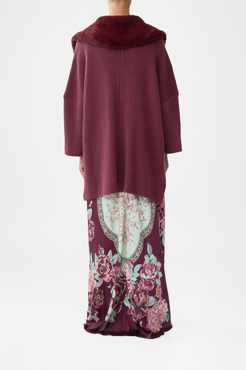 The CAMILLA CORSET WAIST WIDE LEG PANT BAZAAR BLOOMS in our  print.