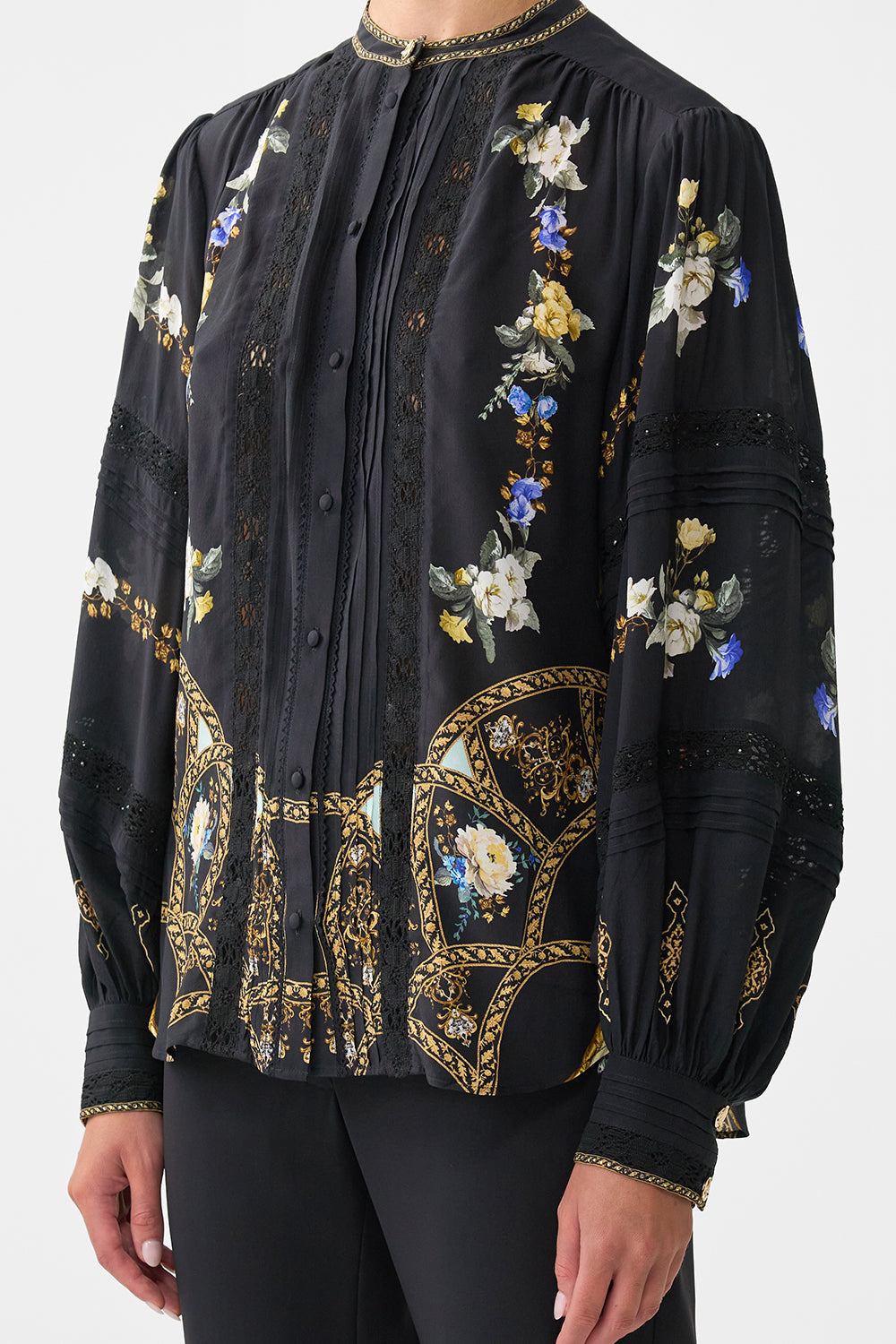 The CAMILLA SHORT WAISTED DRESS PAPERS AND CURIOUS CAPERS in our  print.