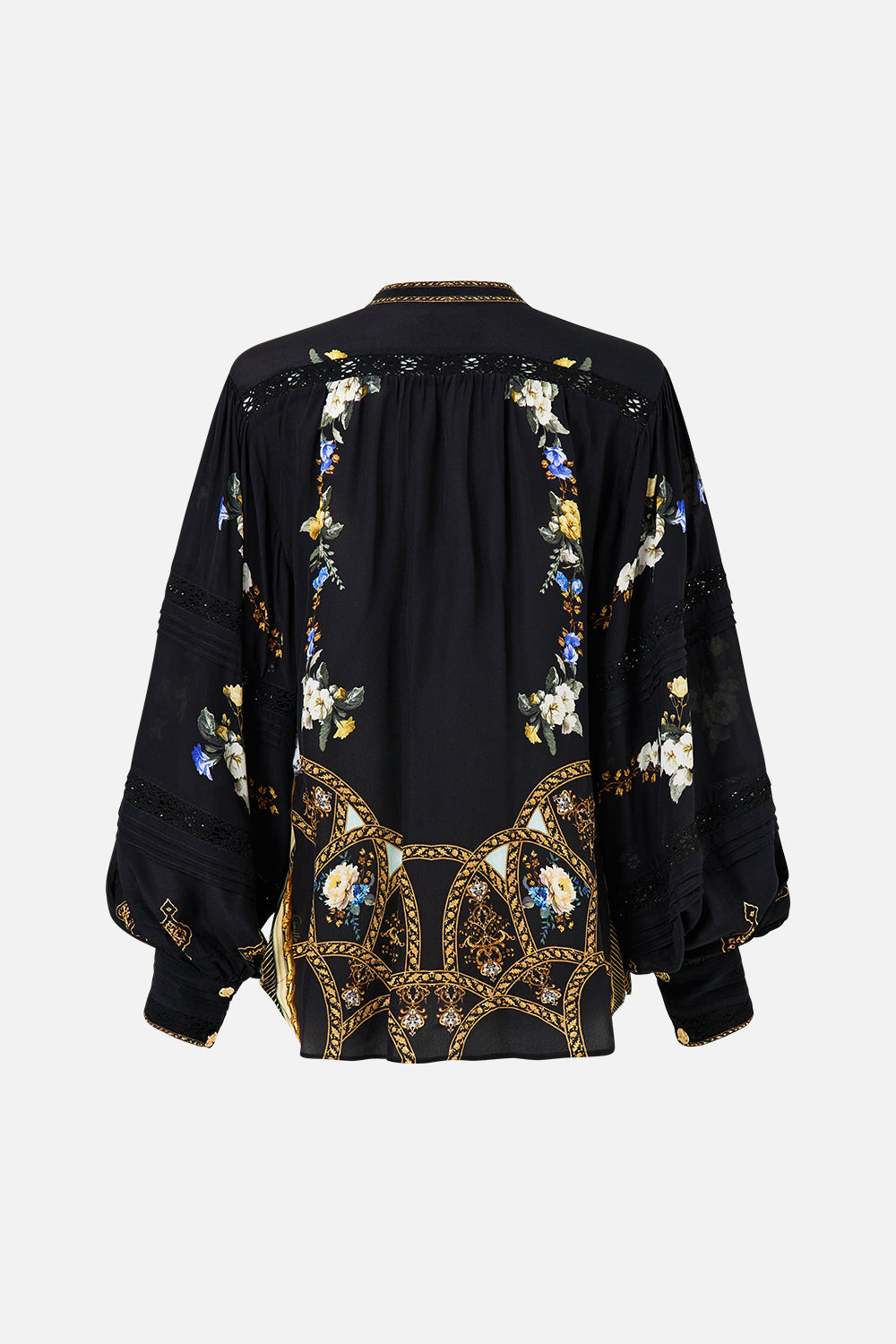The CAMILLA SHORT WAISTED DRESS PAPERS AND CURIOUS CAPERS in our  print.