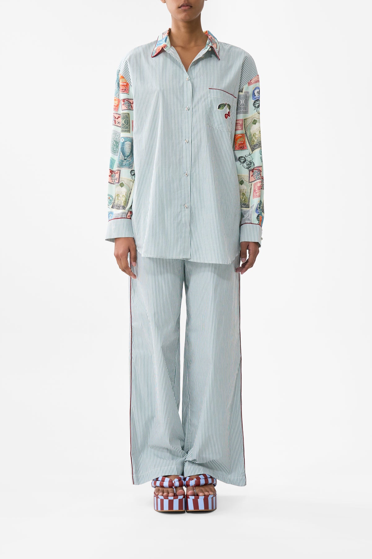 LONG SLEEVE OVERSIZED SHIRT WITH POCKET WITH LOVE FROM TÜRKIYE