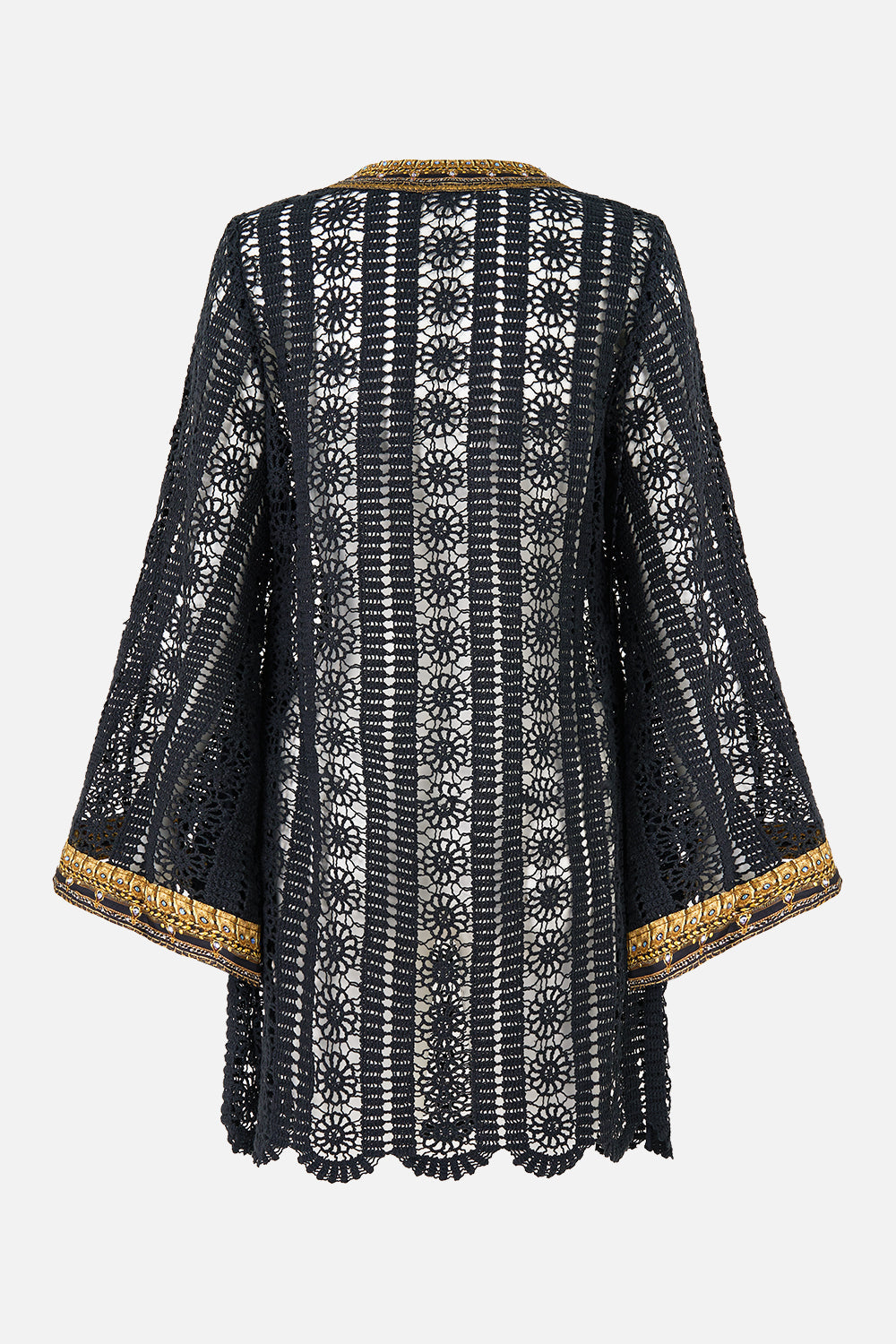 The CAMILLA CUT OUT SLEEVELESS JERSEY HALTER NECK DRESS FELINE FOLKLORE in our  print.