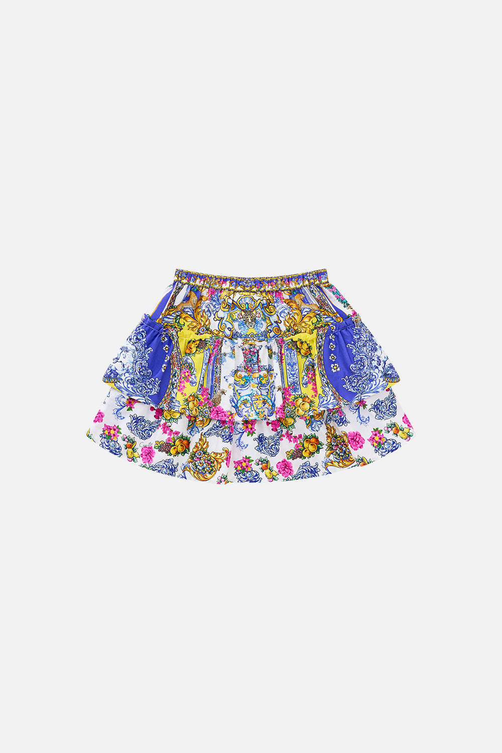 The CAMILLA SHORT KIMONO WRAP DAUGHTERS OF DUENDE in our  print.