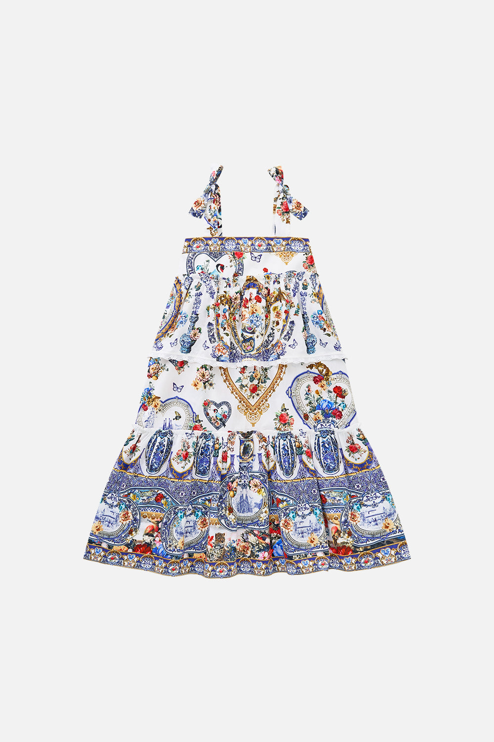 The CAMILLA BATWING KAFTAN A TILED WONDERLAND in our  print.