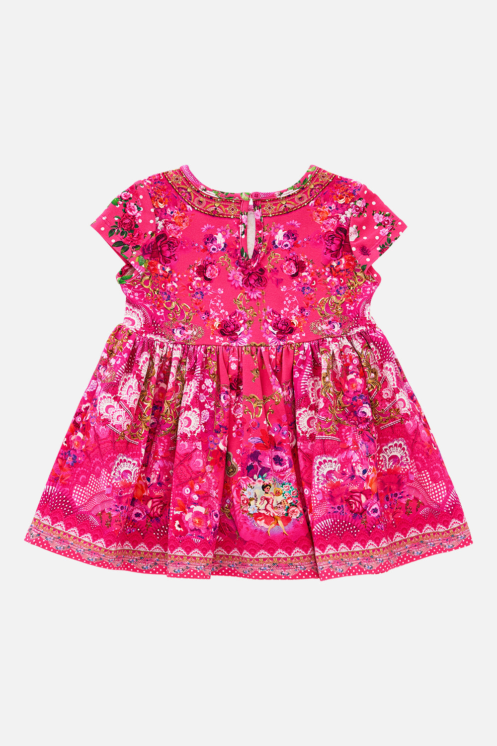 The CAMILLA EMBROIDERED SHORT SLEEVE CAMP COLLARED SHIRT DAUGHTERS OF DUENDE in our  print.