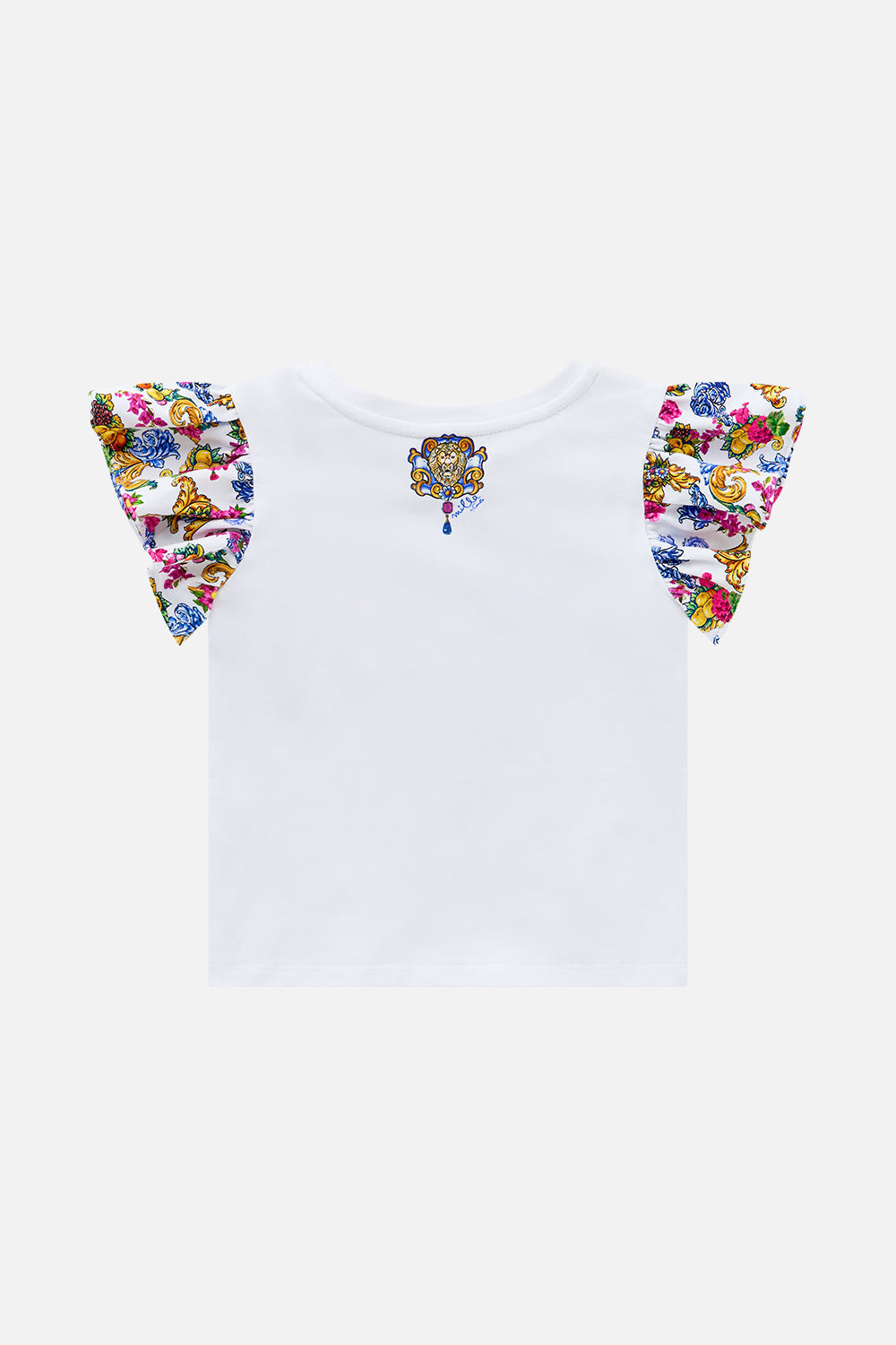 The CAMILLA EMBROIDERED SHORT SLEEVE PLEATED CUBAN SHIRT THE POTTERY PARLOUR in our  print.