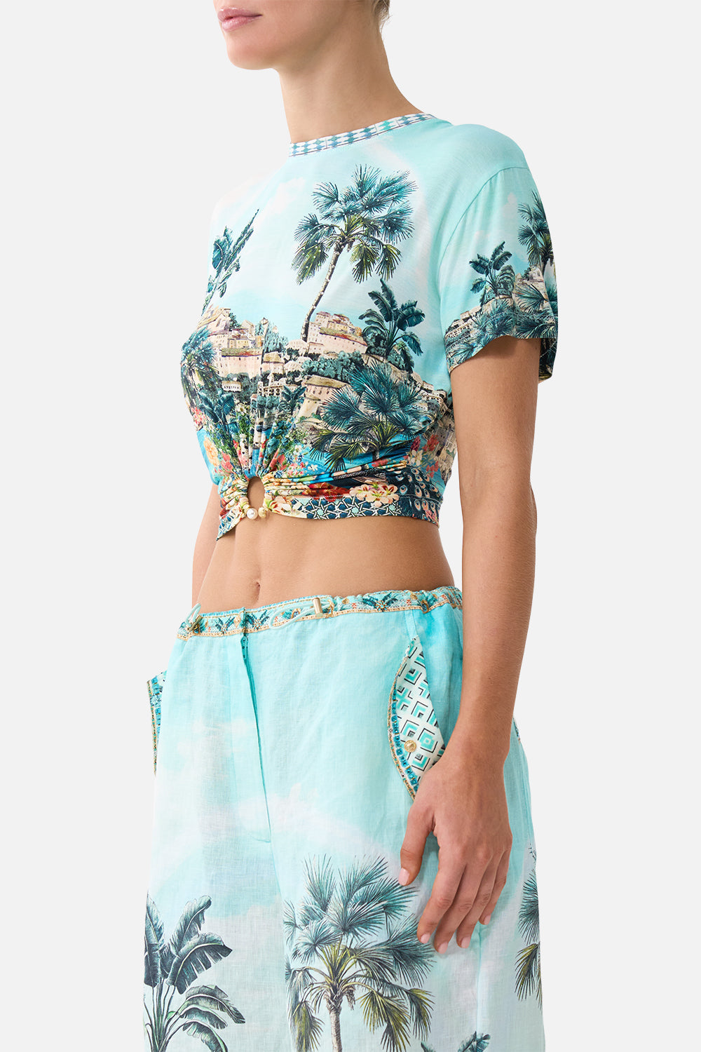 JERSEY T-SHIRT WITH HARDWARE BALEARIC BEBÉ