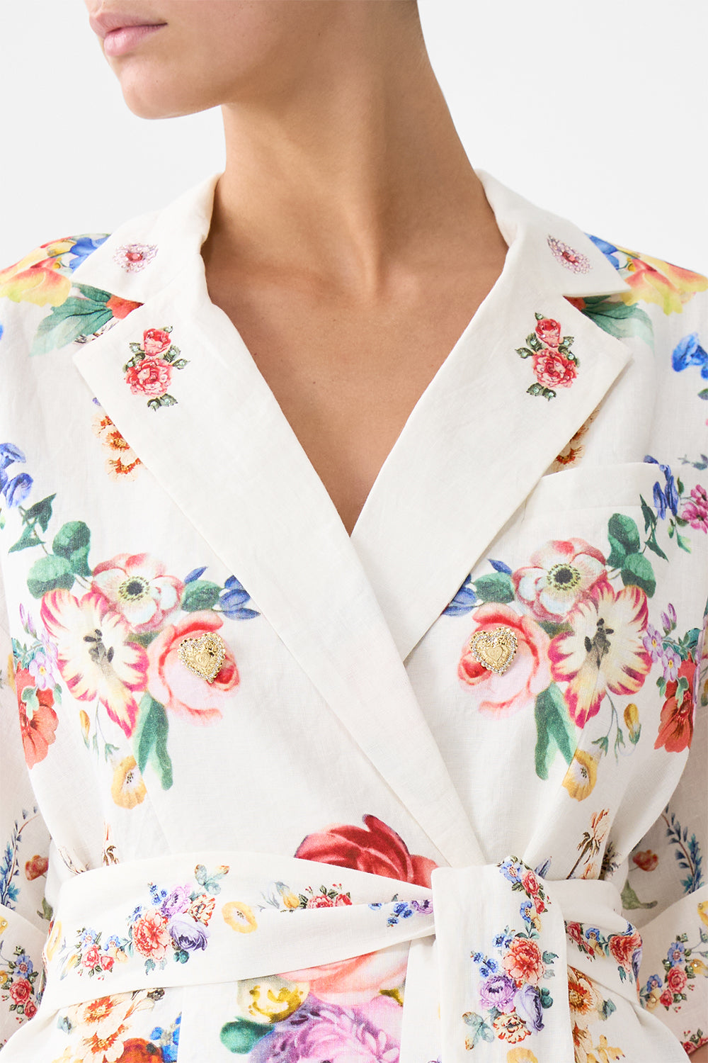 The CAMILLA SCOOP NECK ONE PIECE W SCOOP BACK DIAL UP THE TILES in our  print.