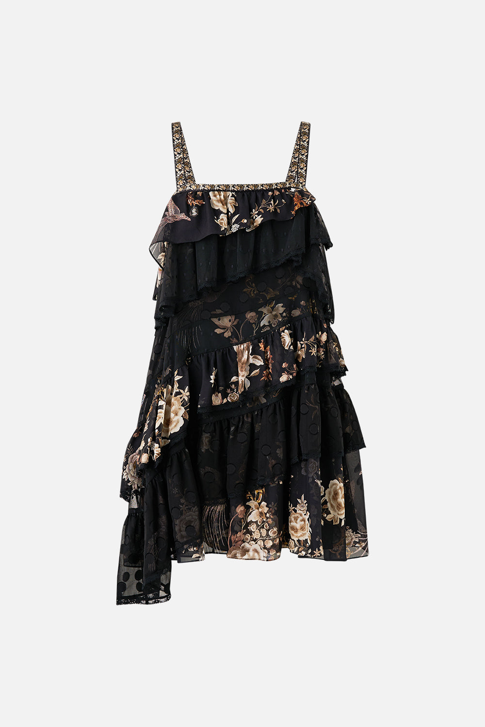 The CAMILLA GATHER NECK HARDWARE MAXI DRESS MEET ME IN MALLORCA in our  print.