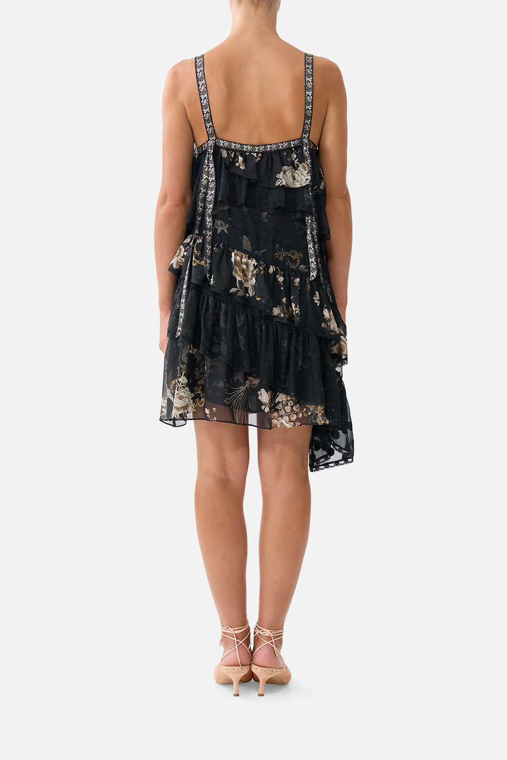 The CAMILLA GATHER NECK HARDWARE MAXI DRESS MEET ME IN MALLORCA in our  print.