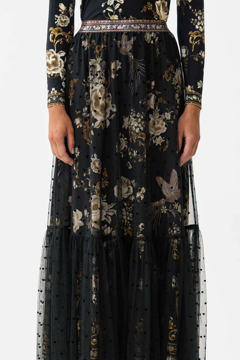 The CAMILLA JERSEY TANK DRESS DE NADA GRANADA in our  print.