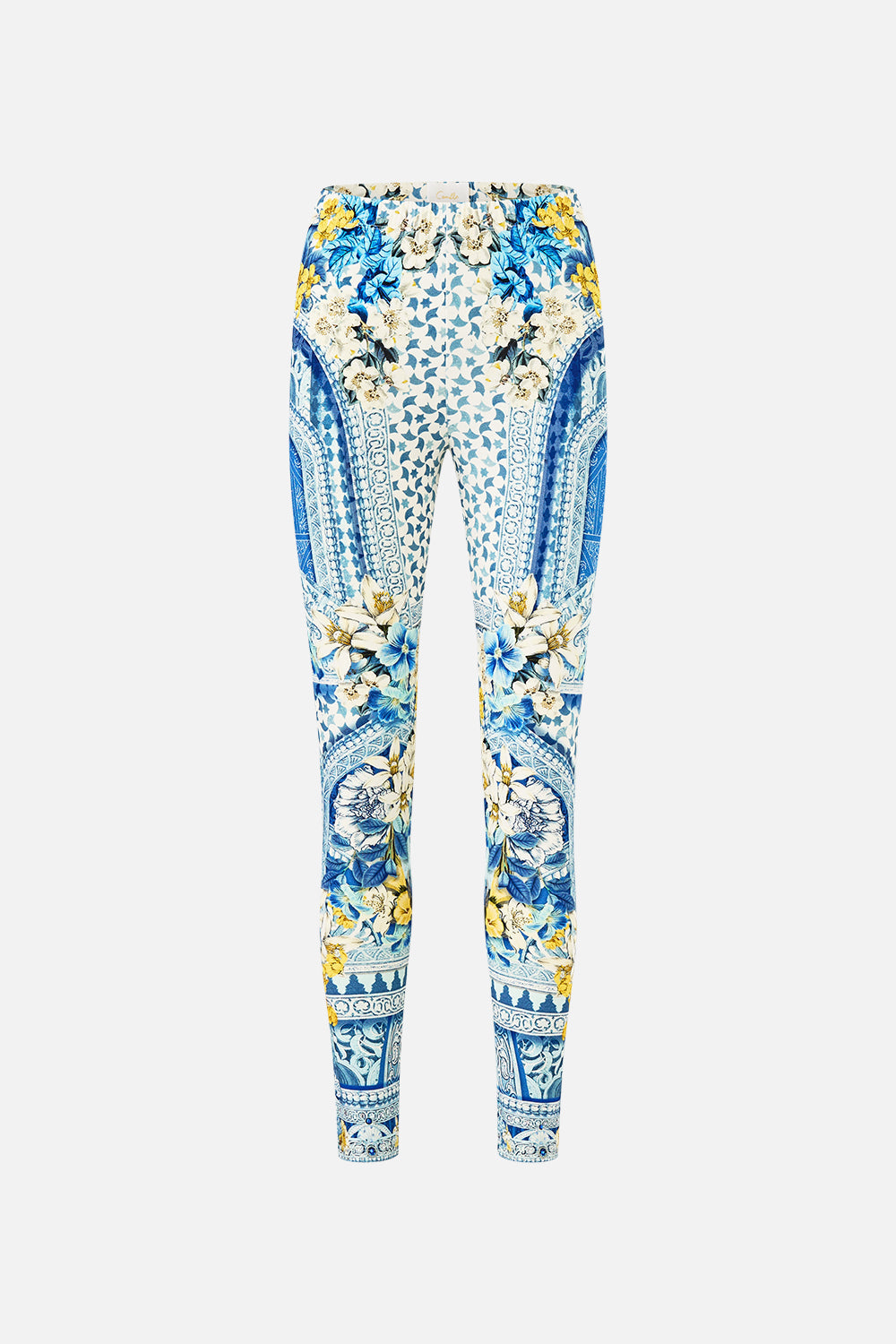 The CAMILLA DRAPED SPLIT SLEEVE TOP DE NADA GRANADA in our  print.