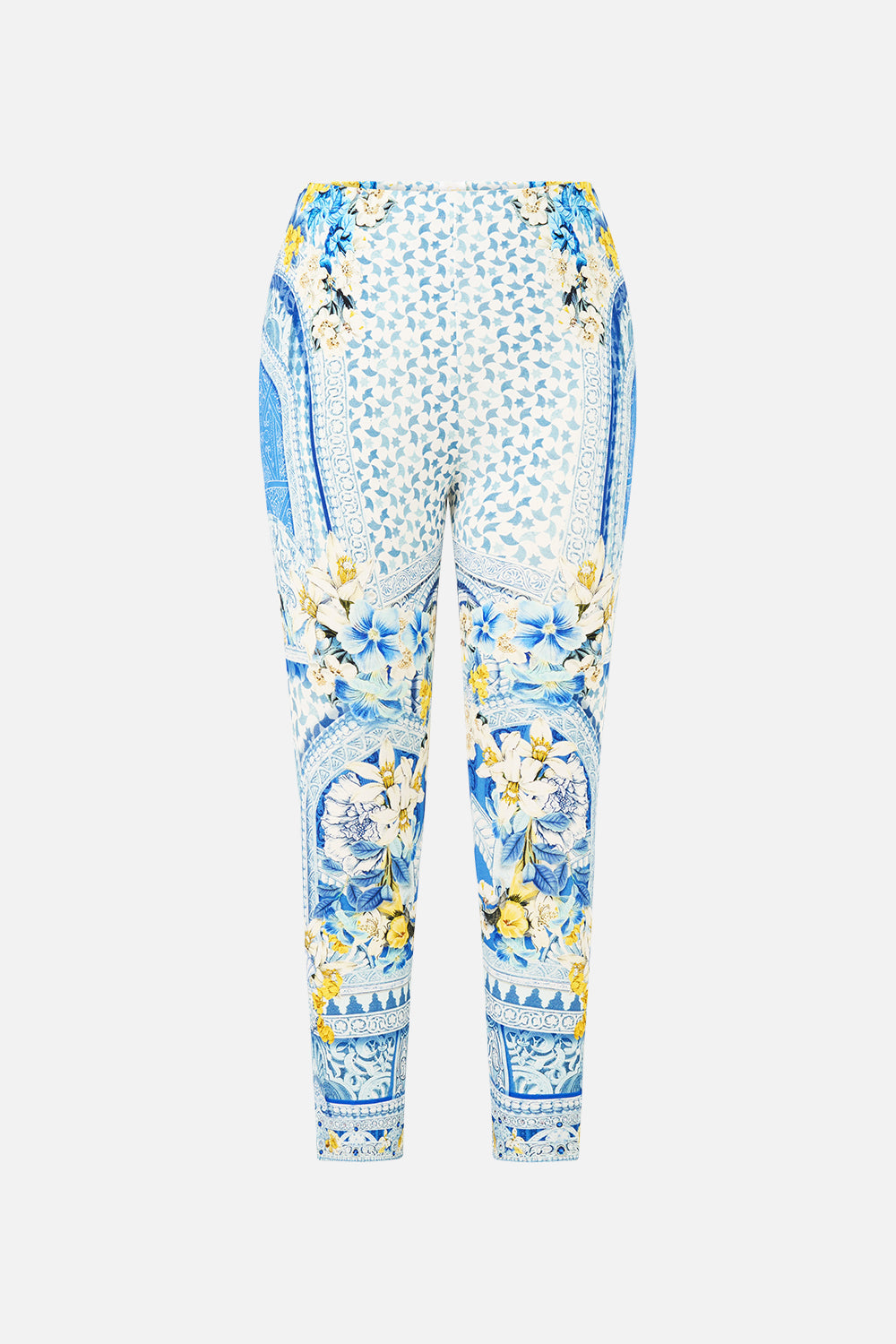 The CAMILLA MILLA HUM OF ALHAMBRA CROPPED JACKET DENIM in our  print.