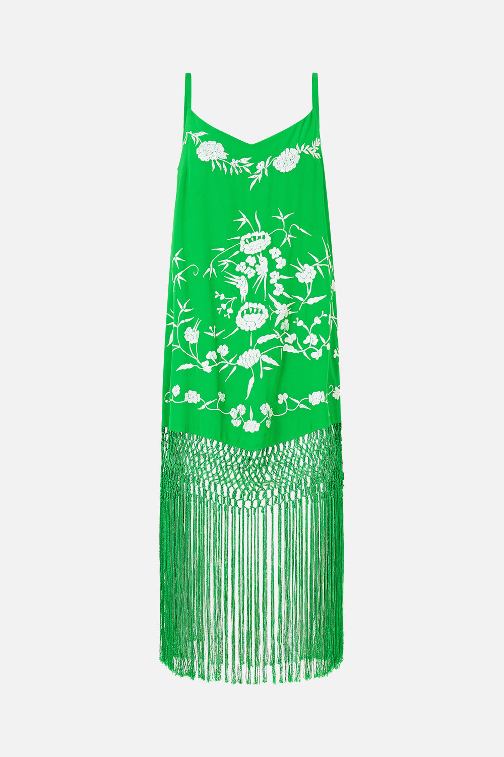 The CAMILLA BALL TRIM TRI BIKINI SET W THICK NECK TIE FLAMENCO EUPHORIA in our  print.