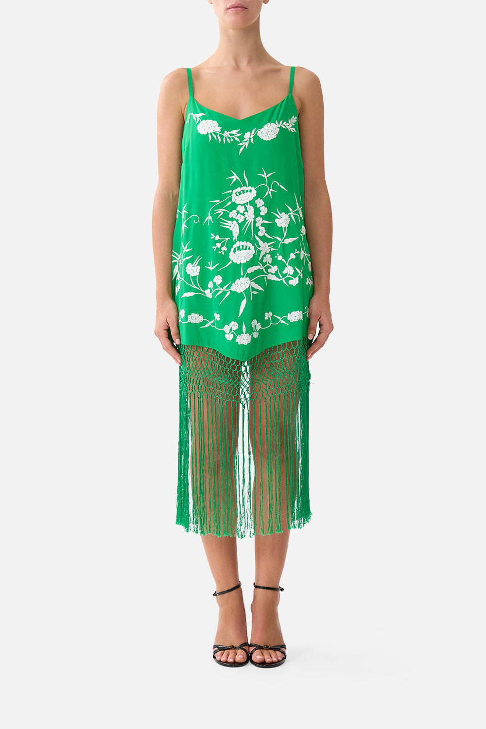 The CAMILLA DIAMOND NECK THICK STRAP ONE PIECE W RINGS MAGIC OF THE MERCADO in our  print.