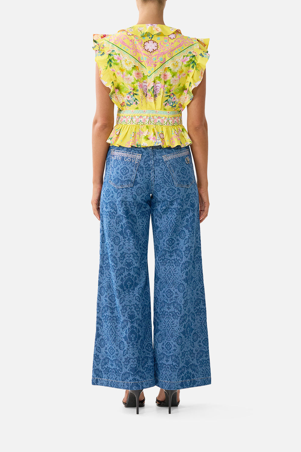 TIE FRONT TOP WITH RUFFLES LADY LIMONADA